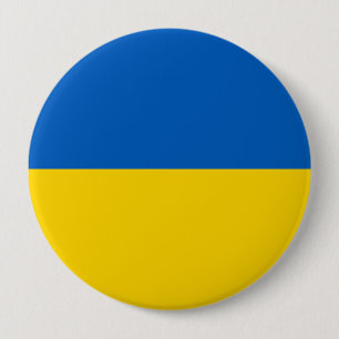 Oekraïense Button voor de vlag (Oekraïne)