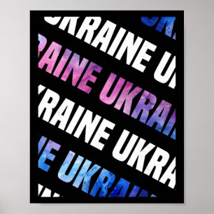 Oekraïense camouflagepatroon waterverf camouflage poster