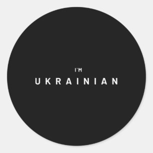 Oekraïense conflictrespons Volodymyr Zelenskyj Ik Ronde Sticker