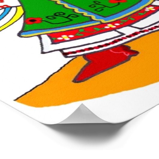 Oekraïense dance poster (Hoek)