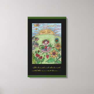 Oekraïense dansers Folk Art Canvas Afdruk