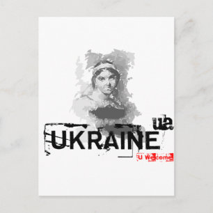 Oekraïense dichter briefkaart