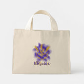 Oekraïense drietand gemaakt van tarweoor mini tote bag (Achterkant)