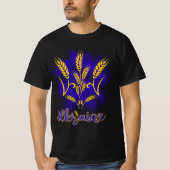 Oekraïense drietand gemaakt van tarweoor t-shirt (Voorkant)