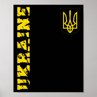 Oekraïense Drietand Oekraïne T-shirt Tryzub Steun Poster