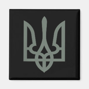 Oekraïense drietand symbool Tryzub embleem Magneet