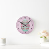 Oekraïense eicel (Pysanka) acrylwandklok Ronde Klok (Huis)