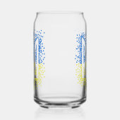 Oekraïense embleem drietand tryzub verstrooiing ha blikvorm glas (Rechts)