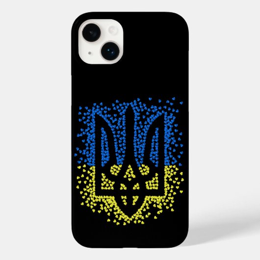 Oekraïense embleem drietand tryzub verstrooiing ha Case-Mate iPhone case (Achterkant)