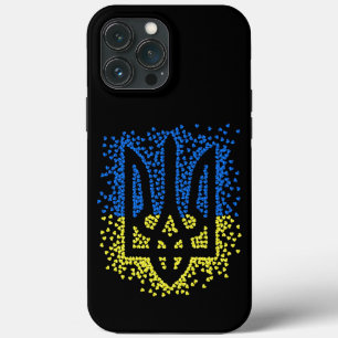 Oekraïense embleem drietand tryzub verstrooiing ha iPhone 13 pro max hoesje