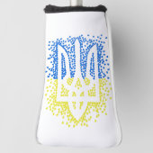 Oekraïense embleem drietand tryzub verstrooiing ha golfheadcover (Draai 90)