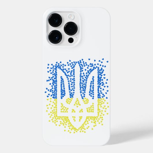 Oekraïense embleem drietand tryzub verstrooiing ha iPhone hoesje (Achterkant)