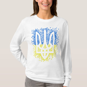 Oekraïense embleem drietand tryzub verstrooiing ha t-shirt