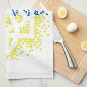 Oekraïense embleem drietand tryzub verstrooiing ha theedoek (Quarter Fold)