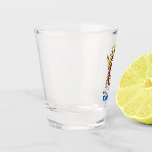 Oekraïense en Kiev - kernwapenschild, Oekraïense v Shot Glas (Links)