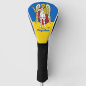 Oekraïense en Kiev - wapenschild, Oekraïense vlag Golfheadcover (Voorkant)