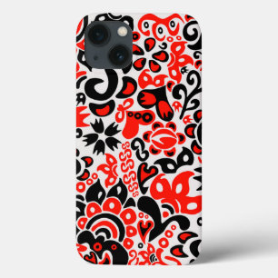 Oekraïense etnische volks kunst bloemmotief abstra iPhone 13 hoesje