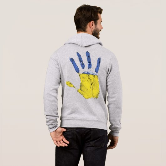 Oekraïense hand hoodie (Achterkant volledig)