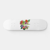 Oekraïense heraldiek drietand tryzub bloeiende blo skateboard (Horizontaal)