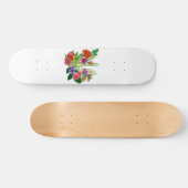 Oekraïense heraldiek drietand tryzub bloeiende blo skateboard (Horizontaal)