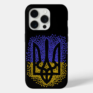 Oekraïense heraldiek drietand tryzub verstrooiing  iPhone 15 pro case