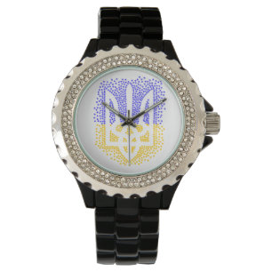 Oekraïense heraldiek drietand tryzub verstrooiing horloge