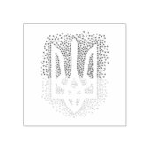 Oekraïense heraldiek drietand tryzub verstrooiing rubberstempel (Afrduk)