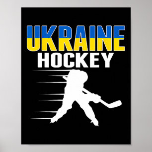 Oekraïense ijshockeyfans - Oekraïense hockeyploeg Poster