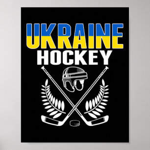 Oekraïense ijshockeyfans - Oekraïense ijshockeyplo Poster