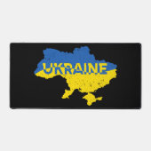 Oekraïense kaart. Oekraïense vlag. Oekraïne Bureaumat (Voorkant)