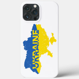 Oekraïense kaart. Oekraïense vlag. Oekraïne iPhone 13 Pro Max Hoesje