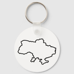 Oekraïense kaart. Oekraïne Sleutelhanger