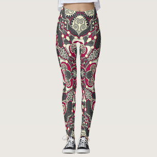 Oekraïense Karakoko: Zijde hals sjaal ontwerp Leggings