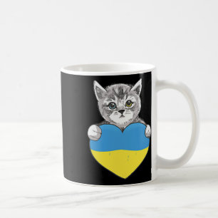 Oekraïense Katten Oekraine Oekraïense Vlag Hart Vo Koffiemok