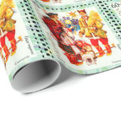 Oekraïense kerstster & Didukh Cadeaupapier (Rol Hoek)