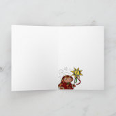 Oekraïense Kerstster Feestdagen Kaart (Binnen)