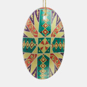 Oekraïense kerstversiering met oosterse stijl keramisch ornament (Rechts)