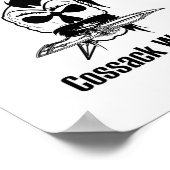 Oekraïense Kozakkenkrijger - Steun Oekraïne Poster (Hoek)