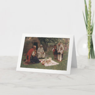 Oekraïense Kozaky/Kossacks bij paaskaart Feestdagen Kaart