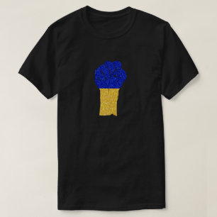 Oekraïense Kracht Glitter T-Shirt