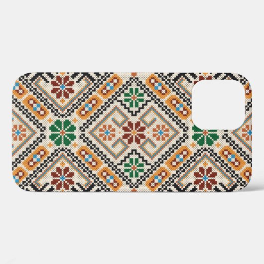 Oekraïense kruissteek: etnisch handgemaakt patroon Case-Mate iPhone case (Achterkant (horizontaal))
