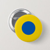 Oekraïense landenvlag rond symbool rond cirkel a ronde button 5,7 cm (Voorkant /achterkant)