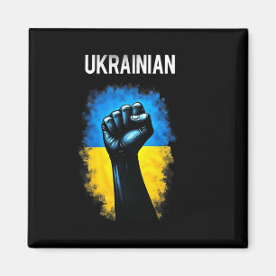 Oekraïense Legervlag Driehoekig Symbool Krachtige Magneet