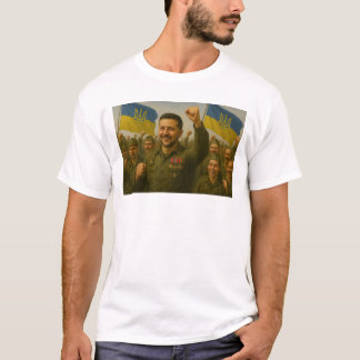 Oekraïense leider zet aan tot militaire eenheid t-shirt