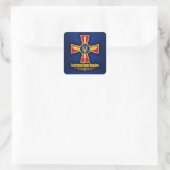 Oekraïense luchtmacht vierkante sticker (Tas)