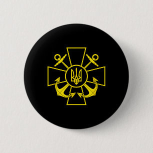 Oekraïense marine embleem Oekraïne marine strijdkr Ronde Button 5,7 Cm