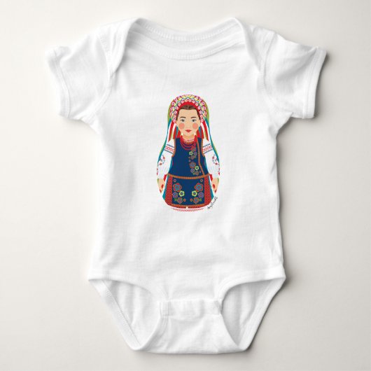 Oekraïense Matryoshka Romper (Voorkant)