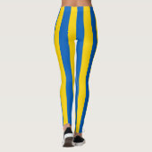 Oekraïense nationale vlag - kleuren verticale stri leggings (Achterkant)