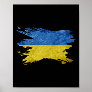 Oekraïense Oekraïne Vlag Vintage Oekraïne Vlag 1 Poster
