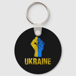 Oekraïense Oekraïne Vlag Vintage Oekraïne Vlag Sleutelhanger